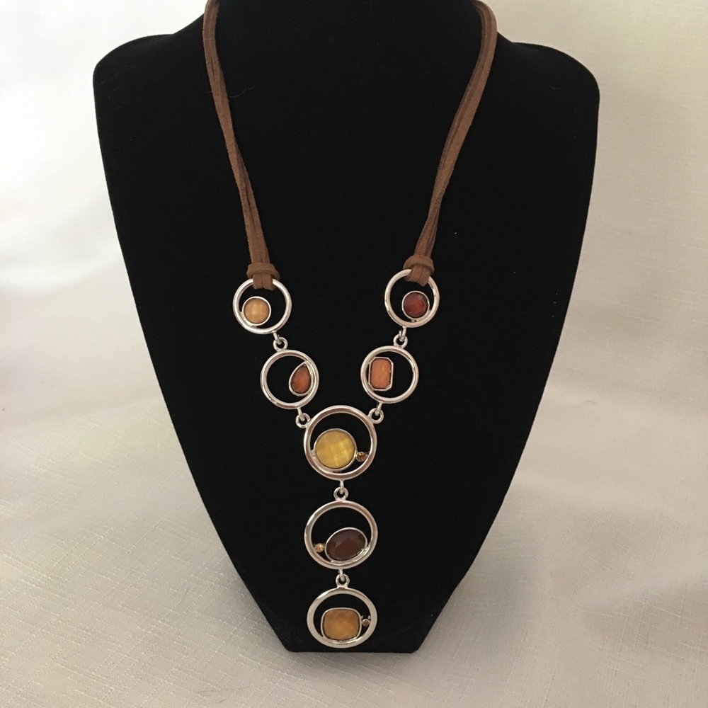 Lia Sophia Nature Tones Silver Necklace